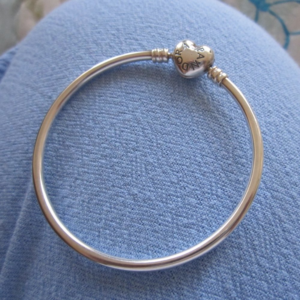 Small Sterling Silver Pandora Bangle
